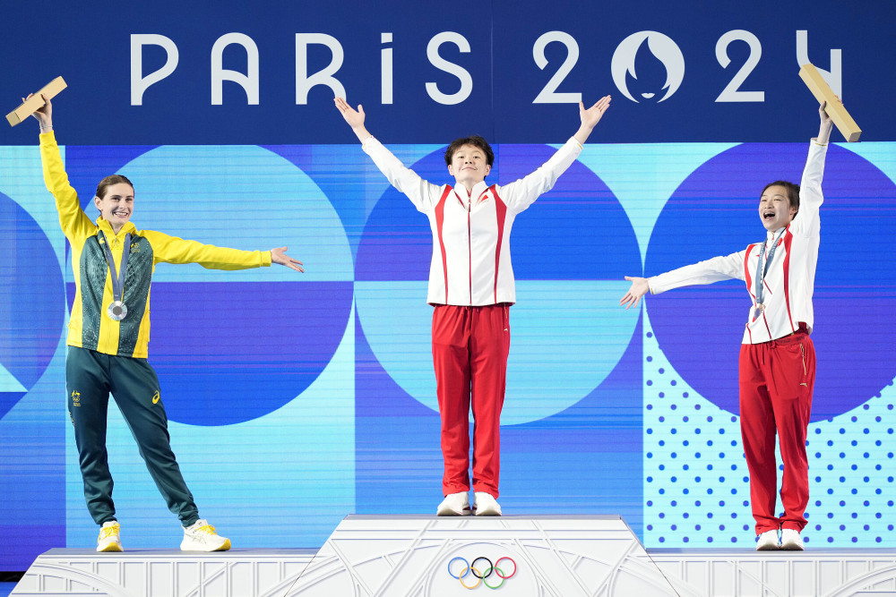 津巴布韦选手在女子跳水比赛中取得奖牌