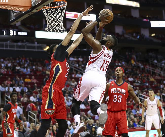 山西队险胜鹈鹕，哈登关键制胜